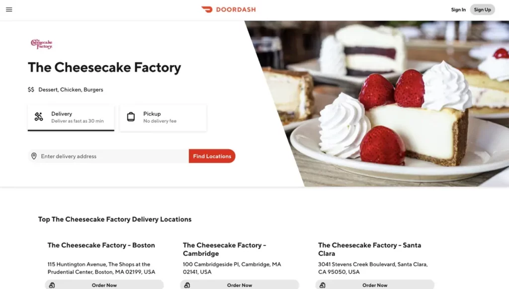 The Cheesecake Factory Order Online usamenuprices.com