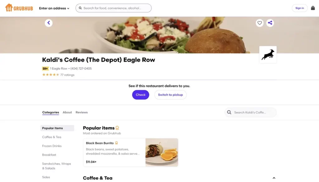 Kaldi’s Coffee Order Online usamenuprices.com