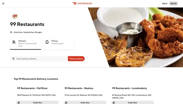 99 Restaurants Order Online usamenuprices