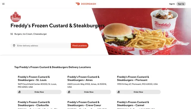 Freddy’s Frozen Custard & Steakburgers order online