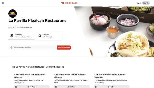 La Parrilla Mexican Restaurant Order Online