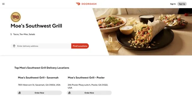 Moe’s Southwest Grill Order Online usamenuprices