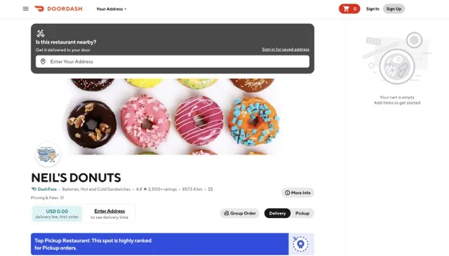 Neils Donuts Order Online usamenuprices