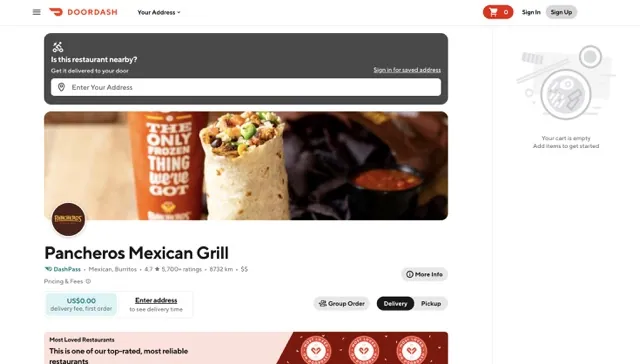 Pancheros Mexican Grill Order Online usamenuprices