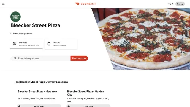 Bleecker Street Pizza Order Online usamenuprices