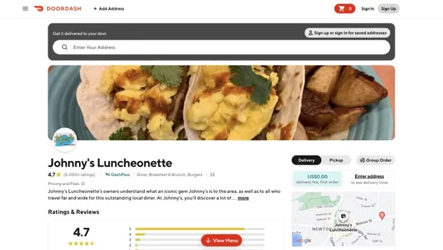 Johny’s Luncheonette Order Online usamenuprices